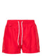 drawstring-waist swim shorts